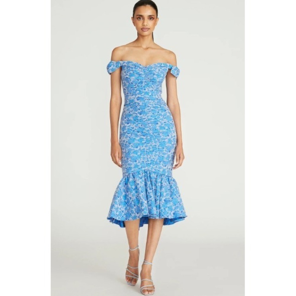 Theia Couture ELIZA Ruched Cocktail Dress - NWT - Size 10 - Strapless Formal